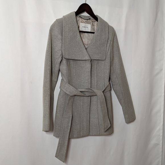 NWOT Babaton Grey "The Connor Coat" Wool & Cashmere Blend - Picture 5 of 15